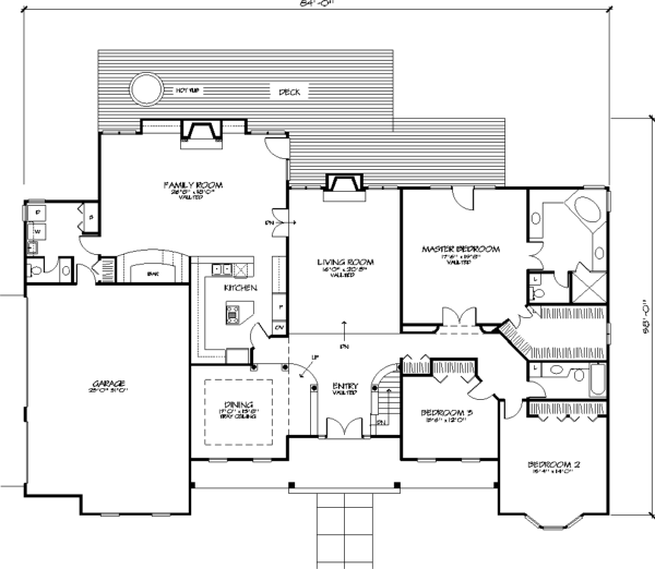 Southern House Plan with 3 Bedrooms and 2.5 Baths - Plan 1647